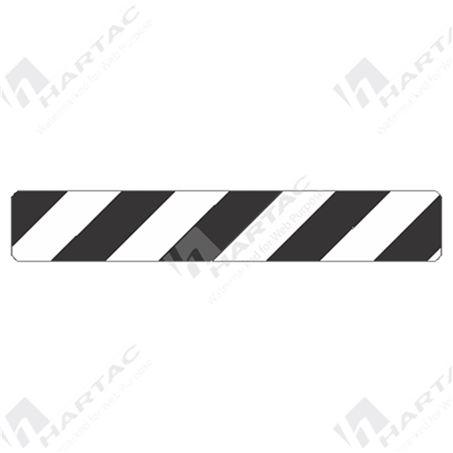 Unidirectional Hazard Marker (For Combination Use) Aluminium Reflective Class 1
