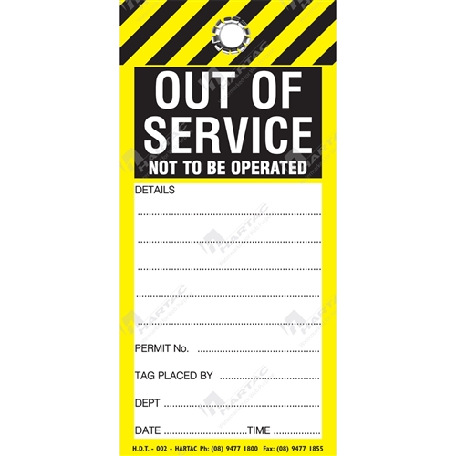 Out of Service Tag