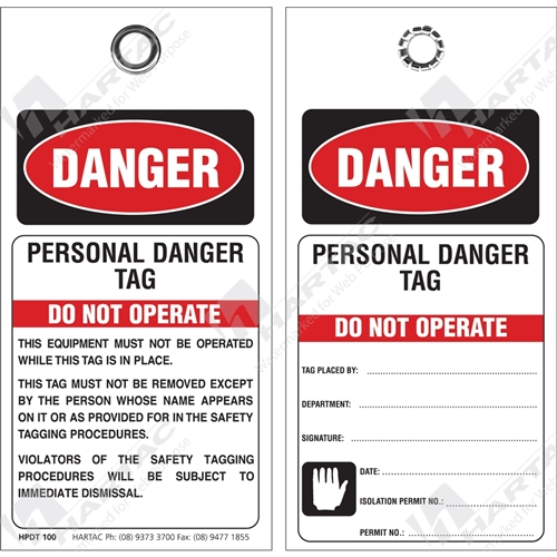 Personal Danger Tag