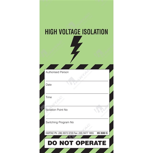 High Voltage Isolation Tag