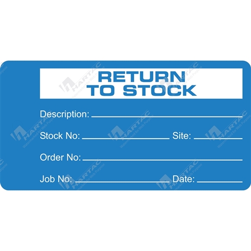 Return to Stock Tag
