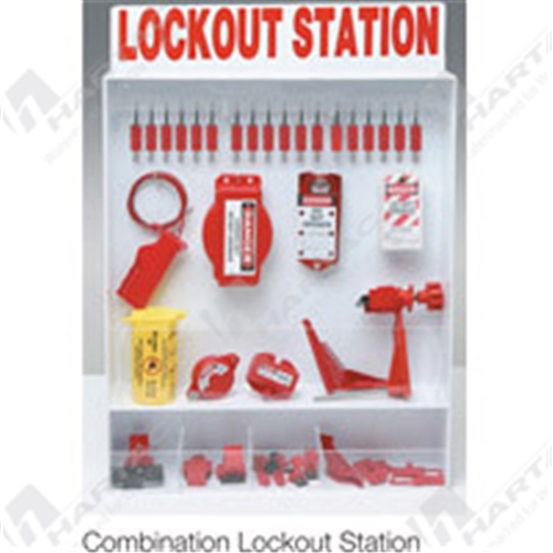 Combination Wall-Mount Lockout Station