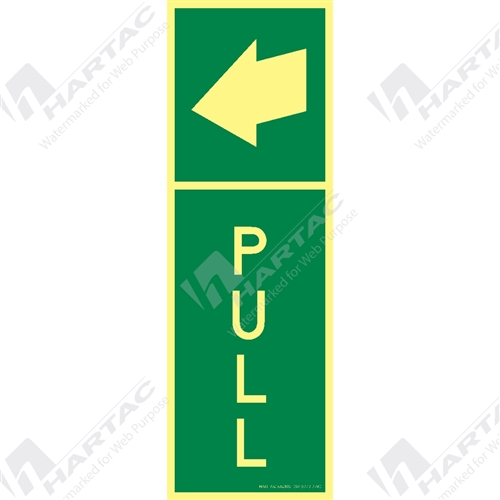 Directions Signs - Marine Sign Directions Pull w/ Arrow Left On Top ...