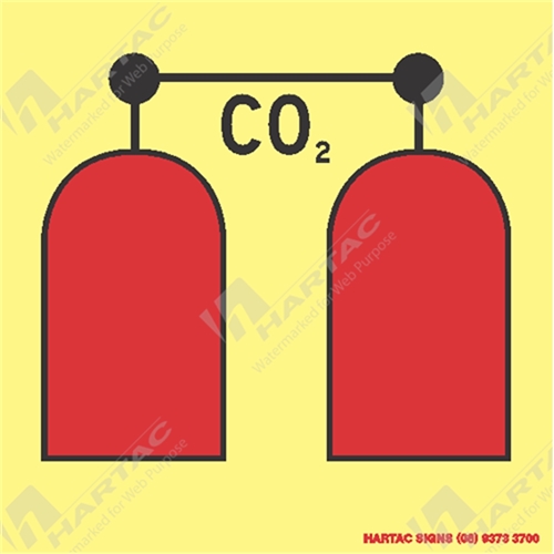 Marine Sign Fire Control CO2 Release Station