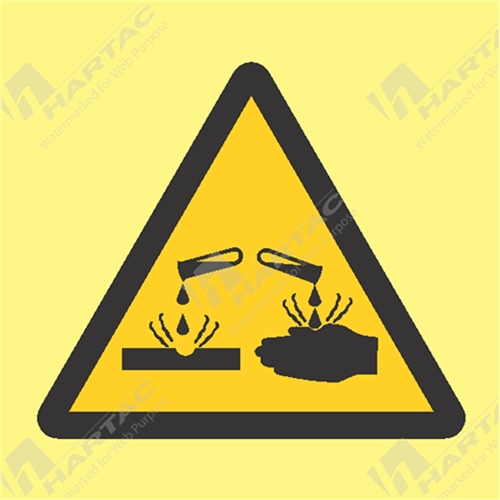 Marine Sign Hazard Acid Corrosive