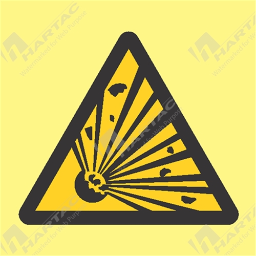Marine Sign Hazard Explosive