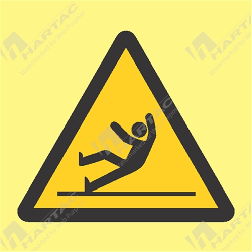 Marine Sign Hazard Slippery