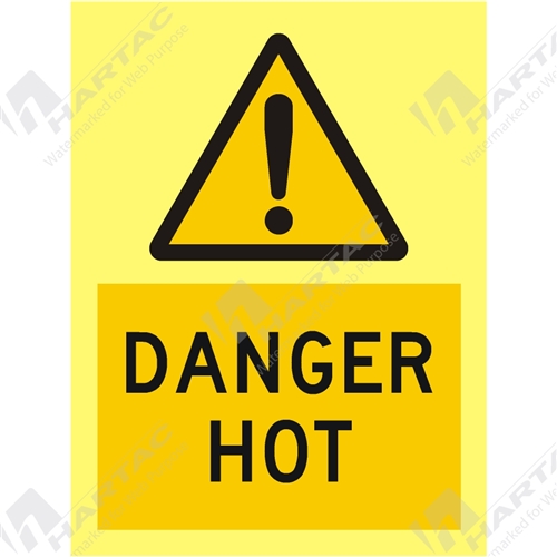 Marine Sign Hazard Danger Hot