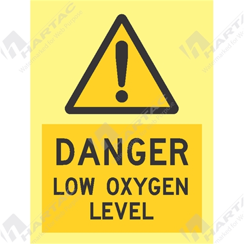 Marine Sign Hazard Danger Low Oxygen Level