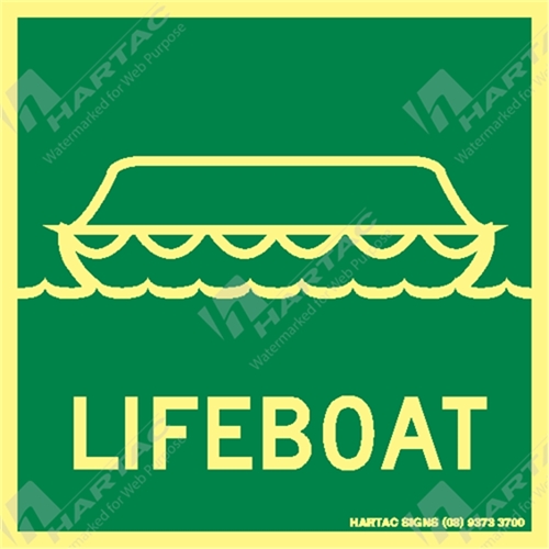 Marine Sign IMO Lifeboat