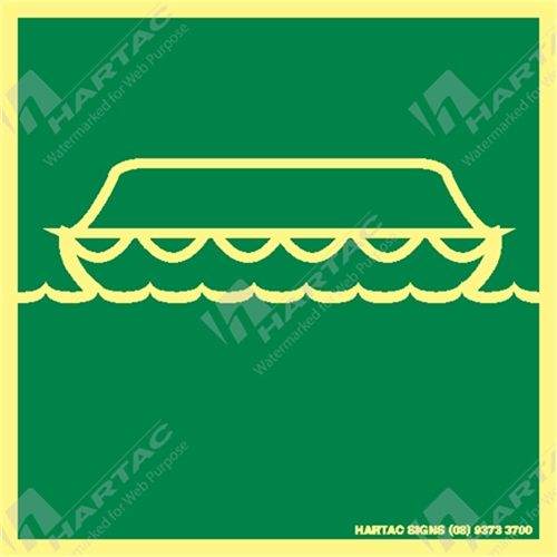 Marine Sign IMO Lifeboat Picto Only