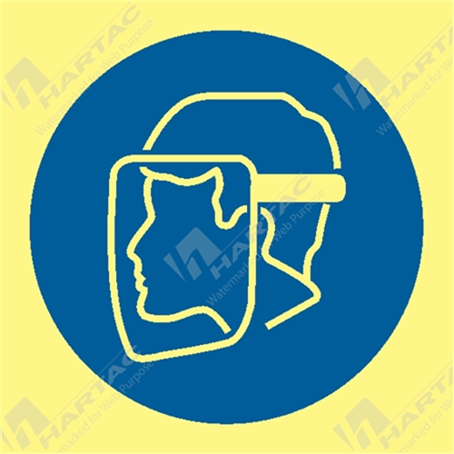 Marine Sign Mandatory Face Shield