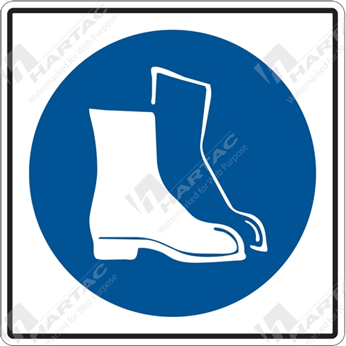 Mandatory Sign (Pictograms) Foot Protection Pictogram