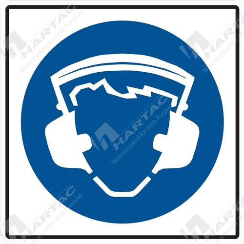Mandatory Sign (Pictograms) Hearing Protection Pictogram