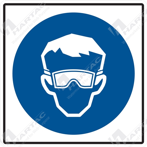 Mandatory Sign (Pictograms) Safety Goggles Pictogram