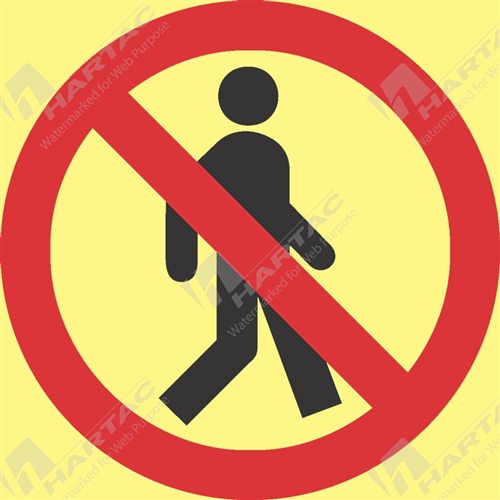 Marine Sign Prohibition Authorised Person Only