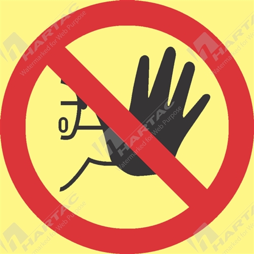 Marine Sign Prohibition No Entry