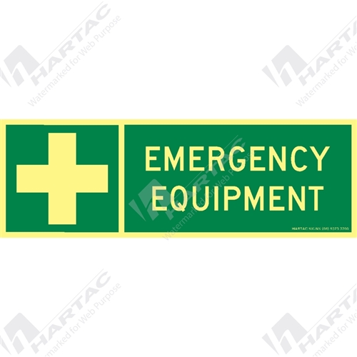 Marine & Offshore Sign (Safety) "Emergency Equipment" Photoluminescent
