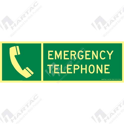 Marine Sign Safety Emergency Telephone
