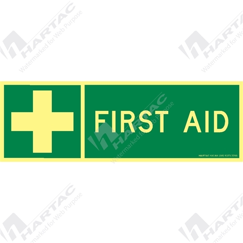Marine Sign Safety First Aid Landscape