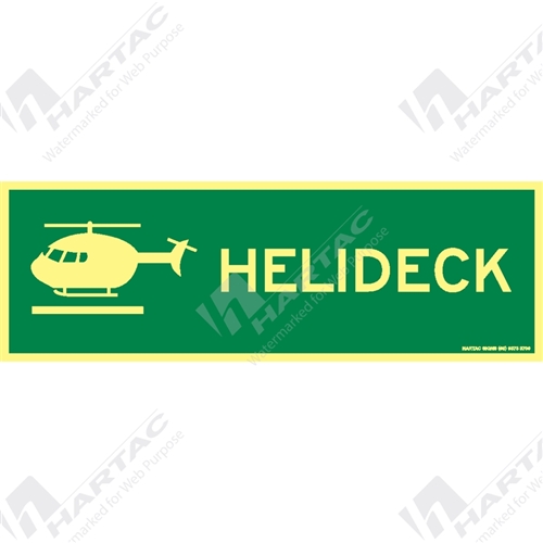 Marine Sign Safety Helideck