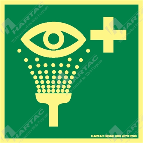 Marine Sign Safety Emergency Eye Wash Picto Only