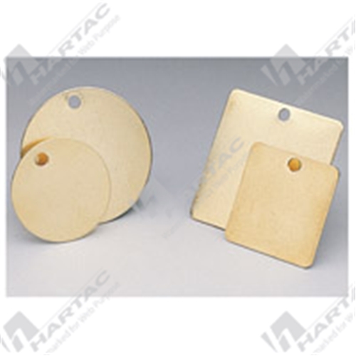Brass Blank Valve Tags (Pack of 25)