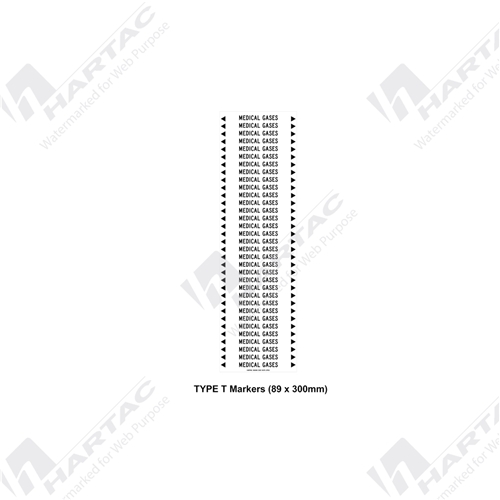 Pipemarker S/A Non Ref (pk10) Medical Gases