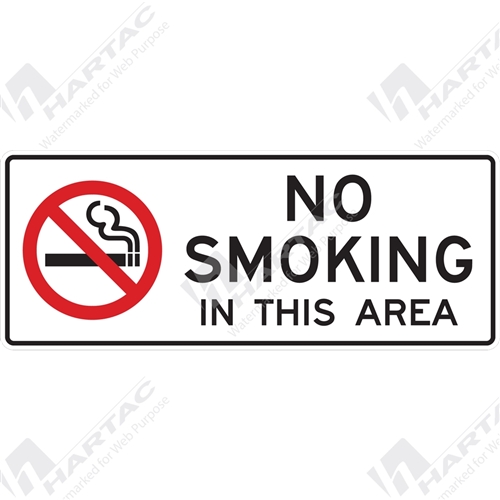 Prohibition Sign No Smoking or Flammable No Smoking In This Area (Landscape)
