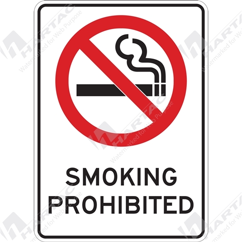 Prohibition Sign No Smoking or Flammable Smoking Prohibited