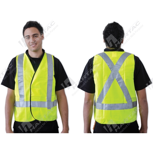 ProChoice Fluoro Yellow X Back Day/Night Use Safety Vest