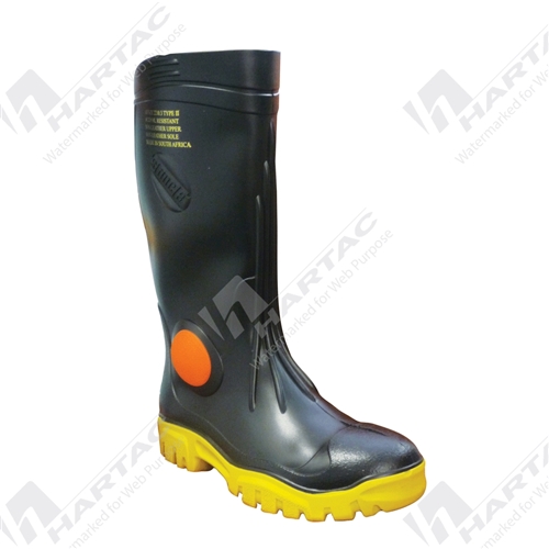 Maxisafe Foreman Black Gumboots w/ Safety Toecap