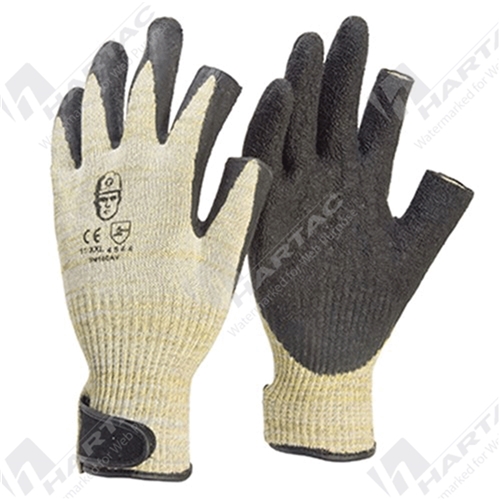 Frontier Kevlar/Glass Fibre Safeguard Thumb/Finger Tipless Latex (Cut Level 5) Gloves