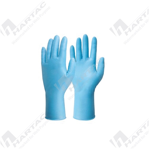Frontier Blue Nitrile Powder Free 245mm Disposable Gloves Pk100