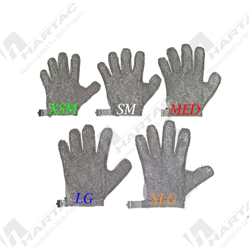 Chain Mesh Glove For Meat Slicer - Not Pair can use for either hand & mix size
