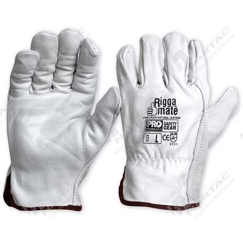 ProChoice Riggamate Cow Grain Natural Leather Gloves