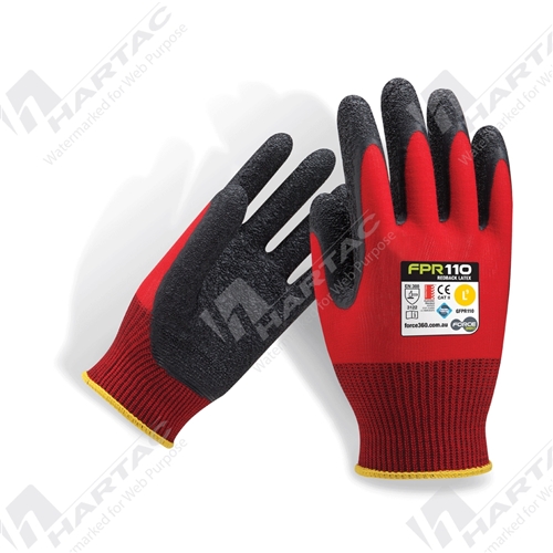 Force360 Redback Latex Gloves (Sell in Multiples of 12 Pair)