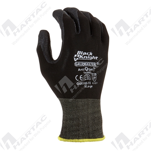 Maxisafe Black Knight Nylon Gloves w/ Gripmaster Palm Coating Technology