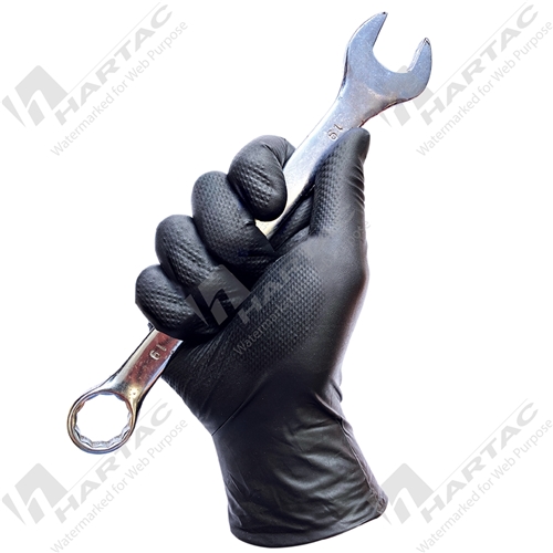 Black Rocket Xtra Grip Nitrile Disposable Glove Heavy Duty Box Of 50 (Must order in Multiples of 10 Boxes)