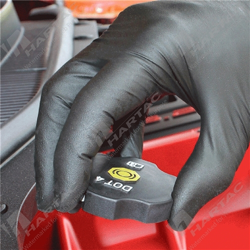 TGC Black Nitrile Disposable Gloves Heavy Duty Box of 100 (Must order in Multiples of 10 Boxes)