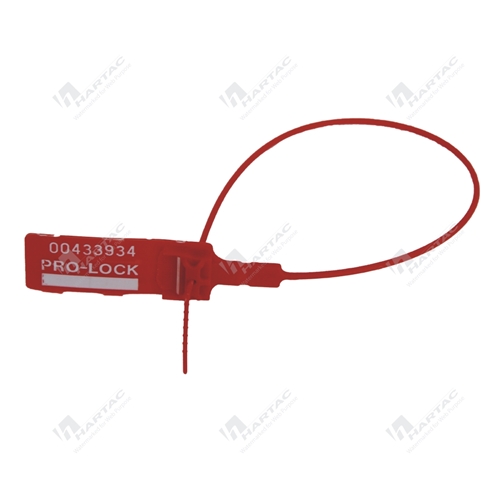 Prolock Security Seal Seq Numbered 290mm Tail 2mm Strap Heat Stamped Box of 1000