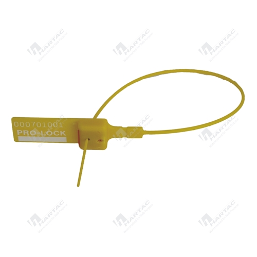 Prolock Security Seal Seq Numbered 290mm Tail 2mm Strap Heat Stamped Box of 1000