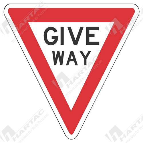 Give Way Aluminium Reflective Class 1
