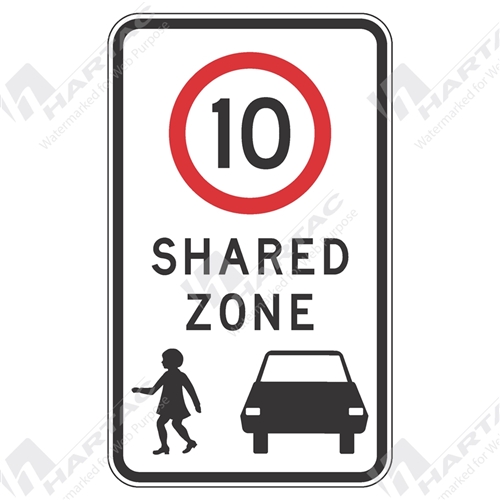 Shared Zone Aluminium Reflective Class 1