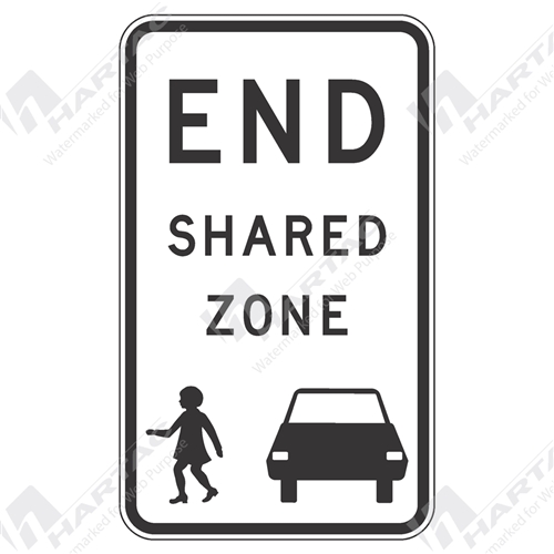 End Shared Zone Aluminium Reflective Class 1