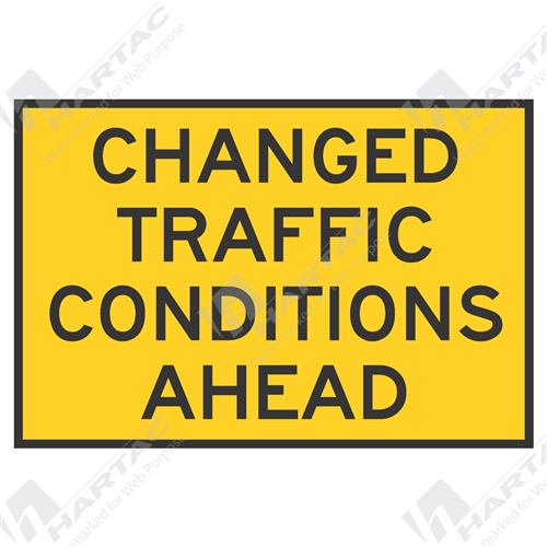 Changed Traffic Conditions Ahead Box Edge Frame Ref CL 1