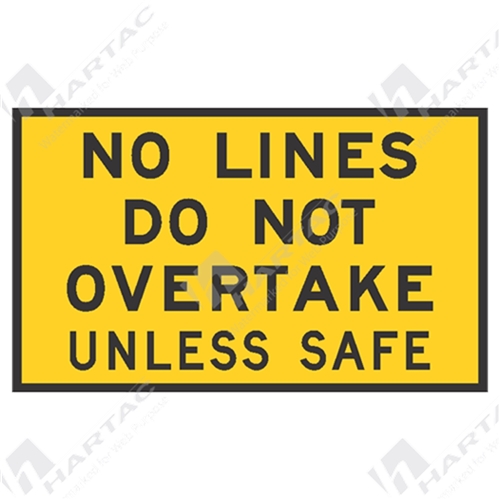 No Lines Do Not Overtake Unless Safe Box Edge Frame Ref CL 1