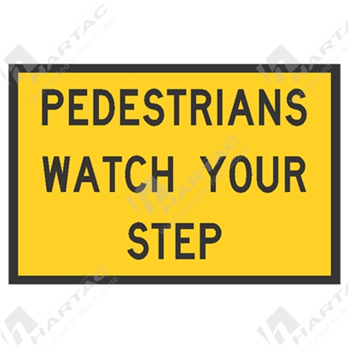 Pedestrians Watch Your Step Box Edge Frame Ref CL 1