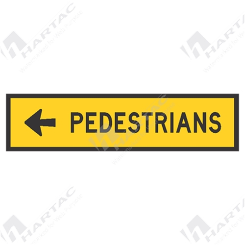 Pedestrians /w Left Arrow Box Edge Frame Ref CL 1