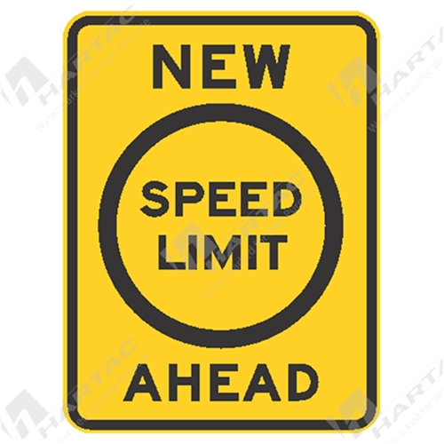 New Speed Limit Ahead Aluminium Ref CL 1